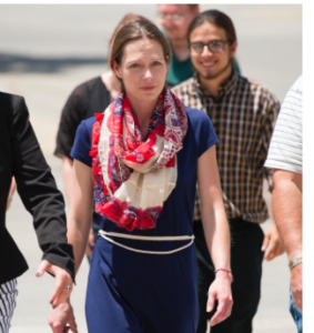 Shona Banda in June, after she was booked into jail and released when she posted bond. The Garden City, Kansas, resident, who uses cannabis oil to treat her Crohn's disease, faces criminal charges related to her marijuana use. CREDIT JAMES DOBSON / GARDEN CITY TELEGRAM