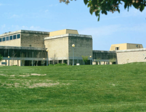 Mosier Hall is current home to the Veterinary Medicine Teaching Hospital and the Department of Veterinary Clinical Sciences. -photo KSU