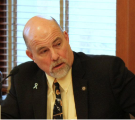 Sen. Greg Smith, an Olathe Republican, gained praise from colleagues for his efforts to shepherd a juvenile justice overhaul through the Kansas Senate. CREDIT STEPHEN KORANDA / KPR