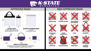 K-State's new clear bag policy (Click to enlarge)