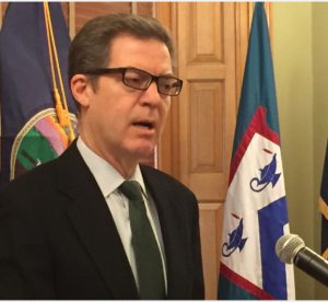 Photo by Jim McLean/KHI News Service In response to February revenue shortfalls, Gov. Sam Brownback ordered an immediate 3 percent cut in the budgets of the state’s Board of Regents universities, requiring them to reduce their approved budgets by $17 million with only four months remaining in the fiscal year. 