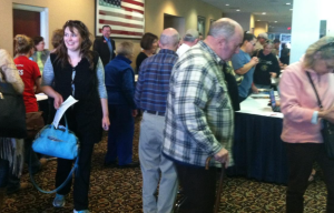 Big lines of republican voters in Hutchinson on Saturday