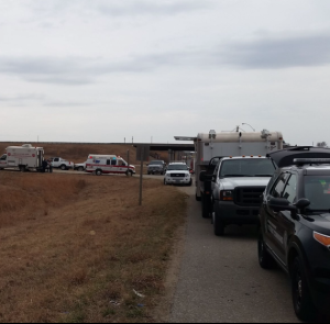 Over 30 fire companies and 4 counties helped fight the fire- photo Shawnee Co. Fire