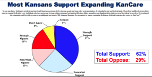 Poll results released Monday by the Kansas Hospital Association show a majority of Kansans continue to favor expanding Medicaid to cover more low-income adults. PUBLIC OPINION STRATEGIES
