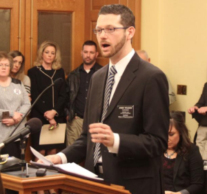 File Photo by Andy Marso/KHI News Service Rep. John Wilson, a Democrat from Lawrence testified before the committee
