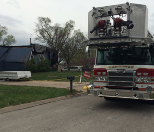 2600 block of Rawhide Lane in Lawrence on Wednesday- photo courtesy  KCTV