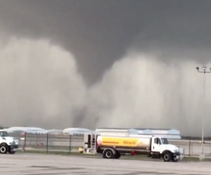 View of Tornado moving toward Tulsa on Wednesday- courtesy photo