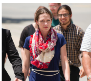 Shona Banda, shown here after she was booked into jail and then released after posting bond in June, has sued state and Garden City officials, claiming she has a constitutional right to use cannabis to treat her Crohn's disease. CREDIT JAMES DOBSON / GARDEN CITY TELEGRAM