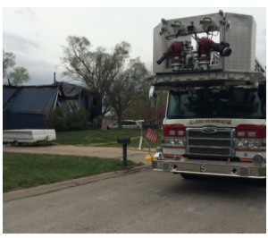 2600 block of Rawhide Lane in Lawrence on Wednesday- photo courtesy KCTV