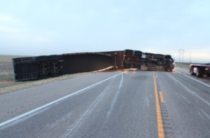 Meade Co semi accident photo KHP
