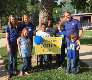 The Jones family at Wednesday's picnic- courtesy photo Bethany College