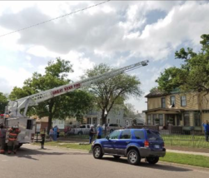 Tuesday fire in Great Bend -photo Great Bend fire and EMS