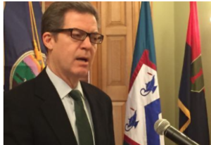 Kansas Gov. Sam Brownback announced $56.3 million in cuts to KanCare, the state's privatized Medicaid program, as part of reductions aimed at covering budget shortfalls. CREDIT FILE PHOTO