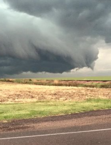 Dark clouds near Bird City in NW Kansas on Thursday- photo Cheyenne Co. sheriff