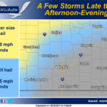 Storms possible late afternoon and evening