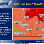 Intense heat expected to continue