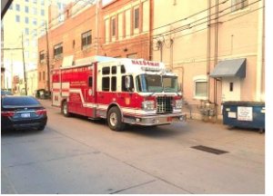 Fire officials on the scene at the Plaza Towers on June 21