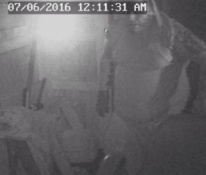 From surveillance footage