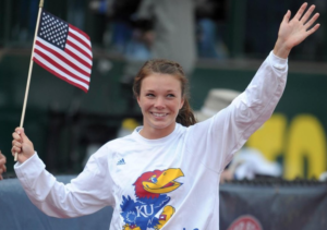 Andrea Geubelle- photo Univ. of Kansas Athletics