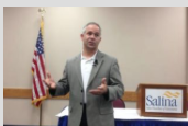 Photo by Heartland Health Monitor File Photo Tim Huelskamp speaks at a town hall meeting last year in Salina.