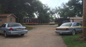 Crime scene Tuesday morning photo courtesy KAKE