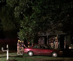 Thursday morning fire in Hutchinson- photo courtesy KWCH