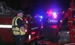 First responders on the scene of the drowning-photo courtesy Fox 4 Kansas City