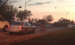 Fatal Kansas accident scene -photo courtesy KMBC