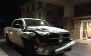 Truck involved in Monday's fatal accident- photo courtesy KWCH