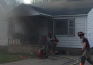 Tuesday house fire in Great Bend- photo Great Bend Fire and EMS