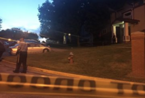Police on the scene of the shooting- photo courtesy KMBC