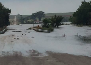 Flooding in Norton County on Saturday-photo Norton Co. Emergency Management