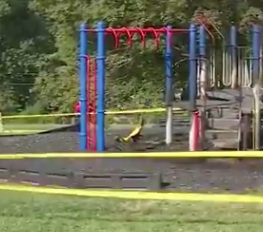 School Playground Arson -photo courtesy KMBC