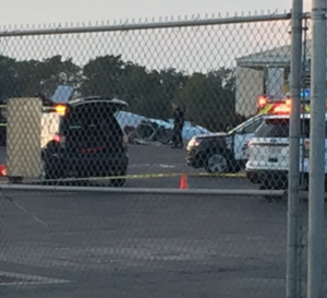 First responders on the scene of Tuesday's plane crash photo courtesy KCTV 5