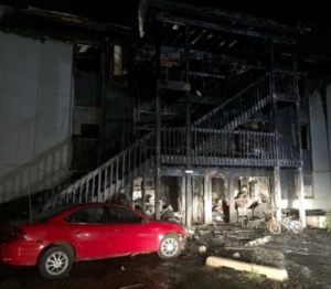 Early morning fire in Topeka. Photo by Phil Anderson courtesy Topeka Capitol Journal