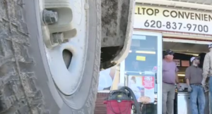 Crash scene on Tuesday in Harvey County-photo courtesy KWCH