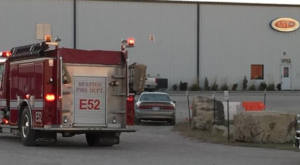 Emergency crews on the scene Friday afternoon in Hesston-photo courtesy KWCH
