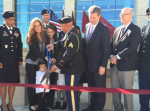 Governor Brownback, Senator Pat Riley help open the the hospital at Fort Riley