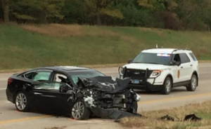 Thursday accident in Topeka photo by Nick Viviani courtesy WIBW TV