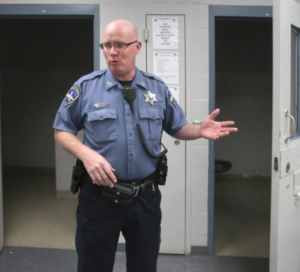 Photo by That Allton/Topeka Capital-Journal Capt. Travis Wright, who oversees the Atchison County jail, says some people with mental illnesses frequently return to the jail. The community doesn’t have many inpatient options for people with mental illnesses.