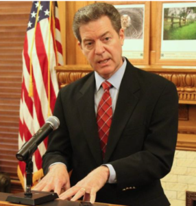 Governor Brownback -photo by STEPHEN KORANDA