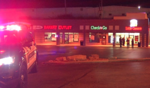 Police on the scene of Friday night fatal shooting-photo courtesy KCTV