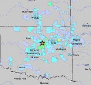 USGS Image of Sunday quake