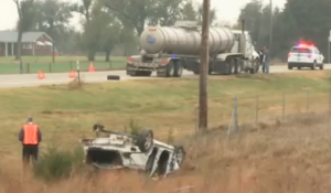 Fatal accident on Monday in Reno County-photo courtesy KWCH