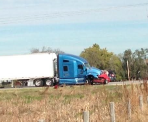 Friday accident scene in Reno County.