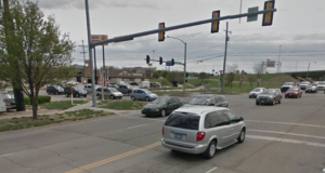  Busy intersection of Wanamaker and Hutoon -google image