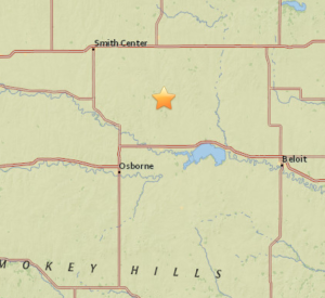 Location of Wednesday quake-USGS image