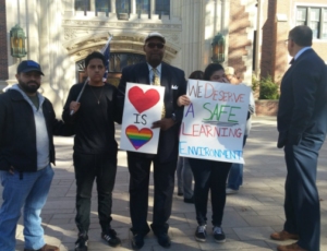 Students march Wednesday in Topeka- photo courtesy KSNT