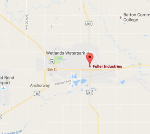 Location of the Fuller Plant-google map