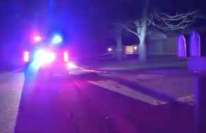 Officers on the scene of Tuesday's fatal officer involved shooting in Hutchinson-photo courtesy KWCH